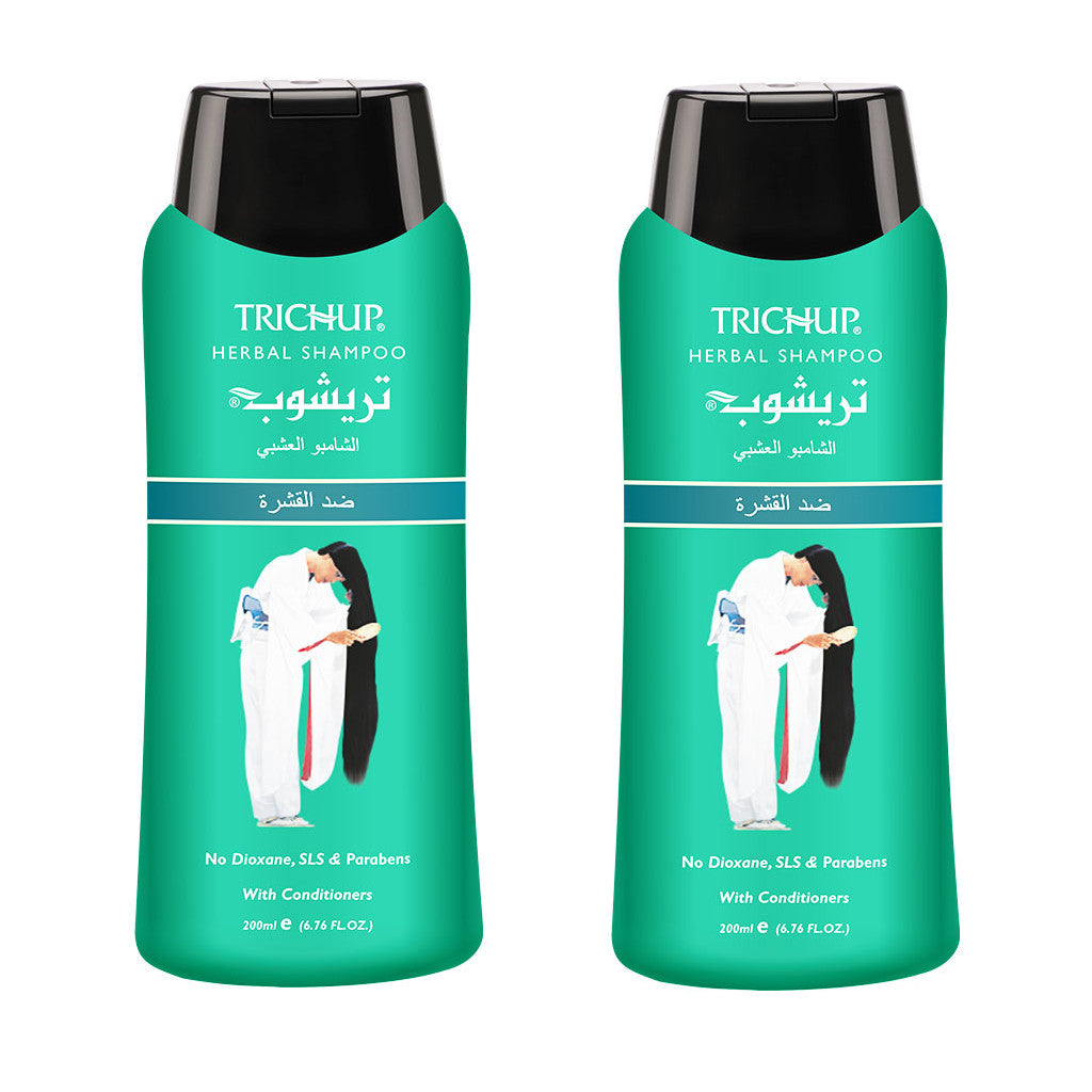 2 Shampoings Soin Indien Anti-pelliculaire  Trichup 200ml
