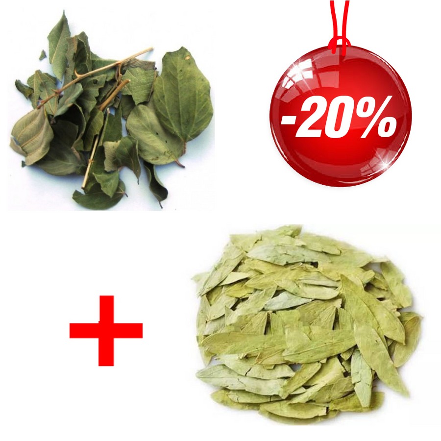 Pack Feuilles de séné - 80 g 100% Naturel + Feuille de Sidr 100g -20%