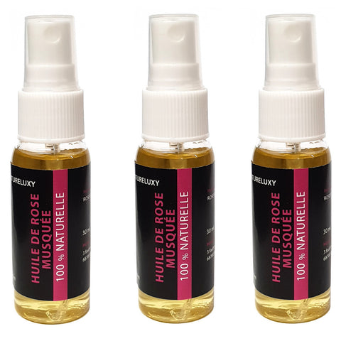 3 Huile de Rose Musquée 30mL Spray 100% Naturelle -10%