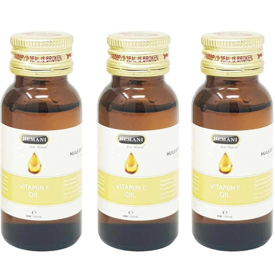 3 Vitamin E-Öl 30 ml 100 % natürliches Hemani -10 %