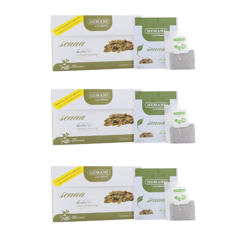 Tisane au séné – 60 sachets (3 boîtes x 20) Hemani