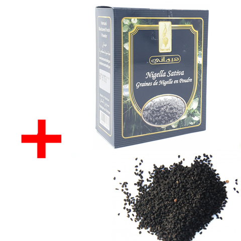 Graines de Nigelle 100g naturelles+Graines de Nigelle en Poudre 200g Naturelle