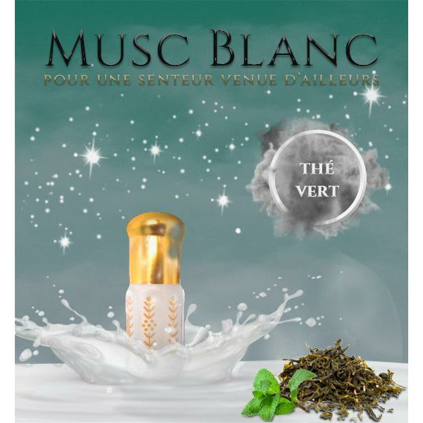 Musc Tahara Thé Vert 3 mL - Musc Blanc Parfumé