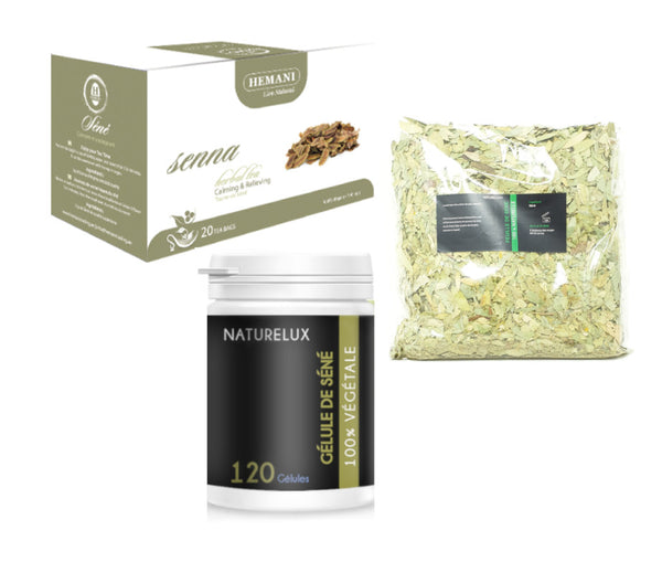 Pack séné - Gélule & Tisane & Feuille de Séné – Natureluxy-shop